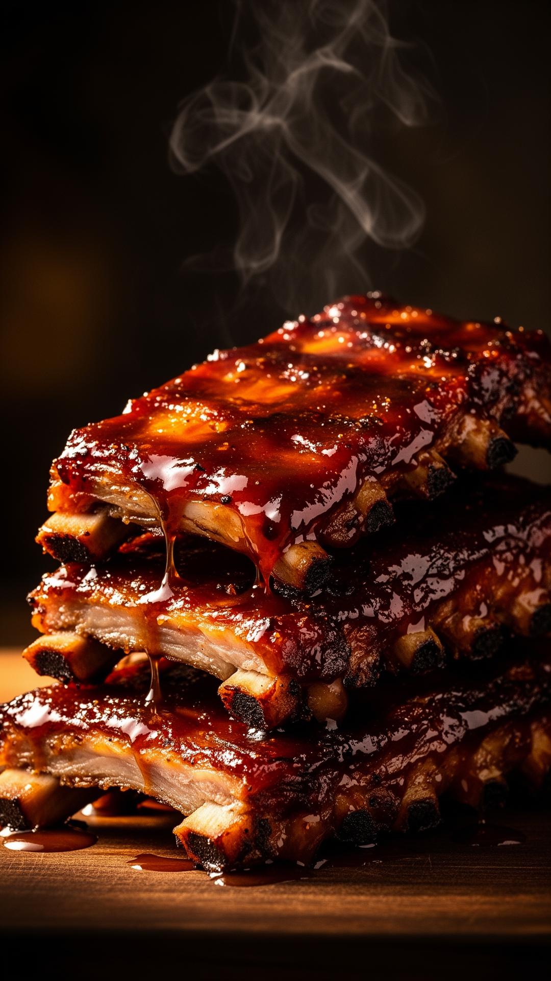 Sticky Smoked Ribs